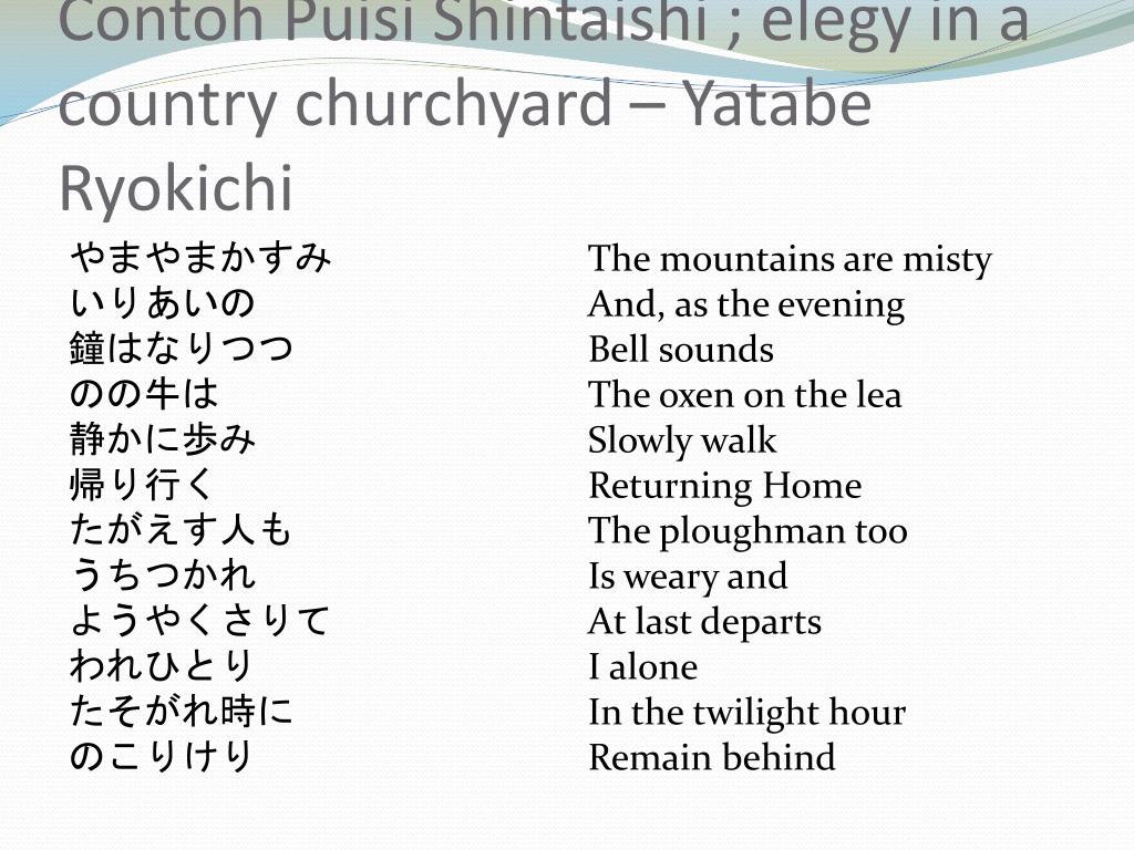 Detail Contoh Haiku Jepang Nomer 8