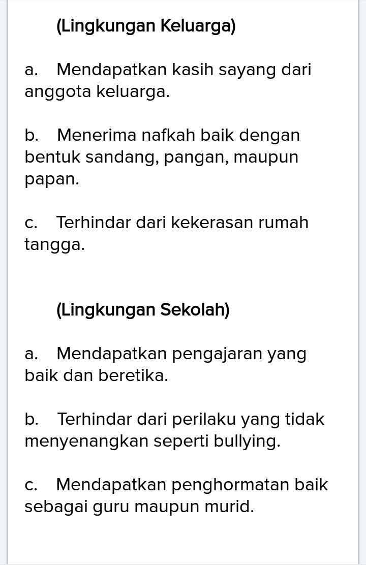 Detail Contoh Hak Anak Di Rumah Sekolah Dan Masyarakat Nomer 33