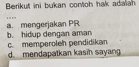 Detail Contoh Hak Dan Bukan Hak Nomer 27