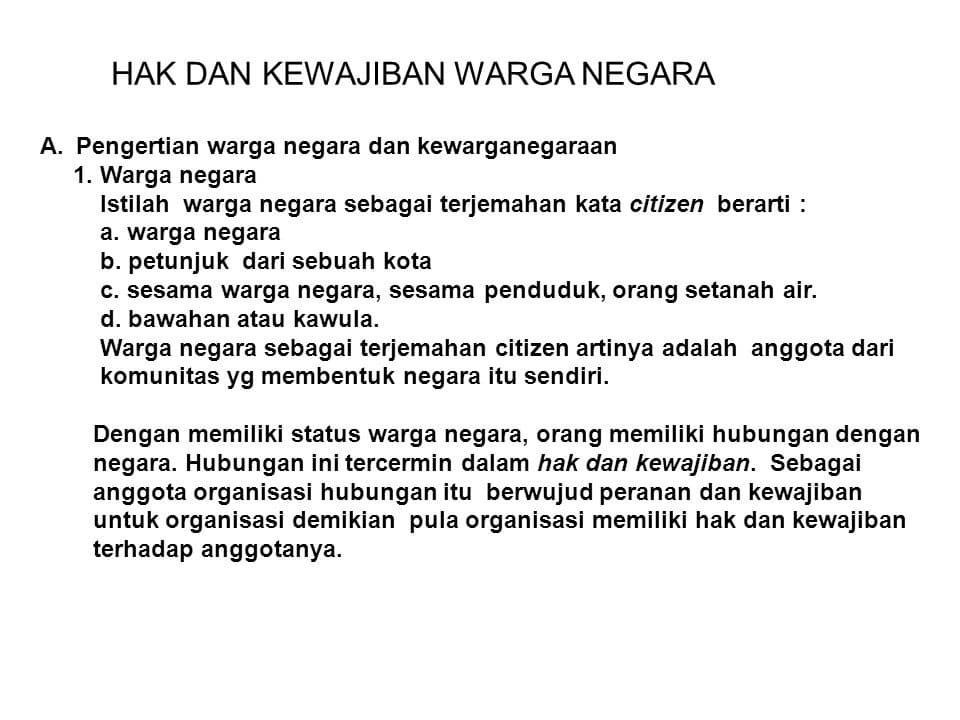 Detail Contoh Hak Sebagai Warga Negara Indonesia Nomer 20