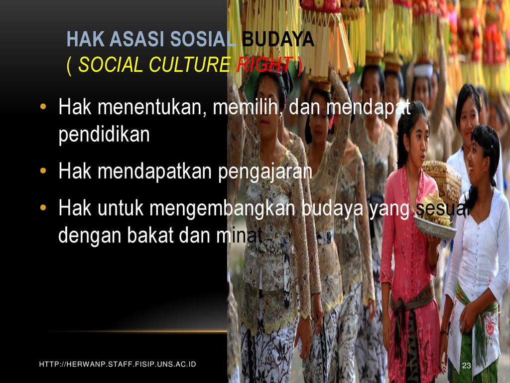 Detail Contoh Hak Sosial Budaya Nomer 14