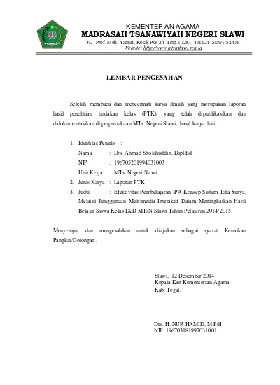 Detail Contoh Halaman Pengesahan Nomer 45