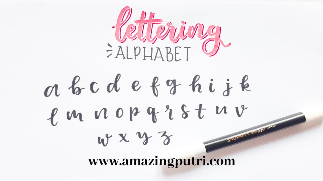 Detail Contoh Hand Lettering Abjad Nomer 2