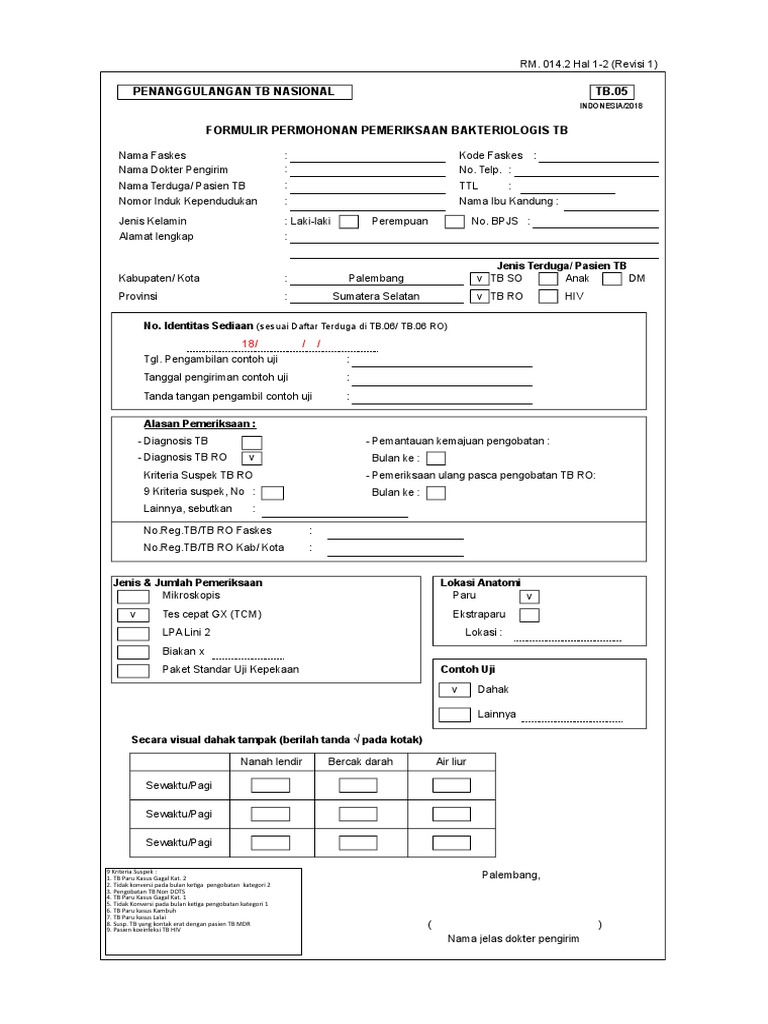 Detail Contoh Hasil Lab Tb Paru Nomer 19