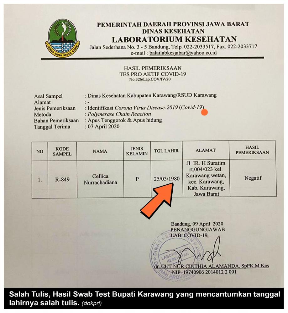 Detail Contoh Hasil Laboratorium Nomer 15