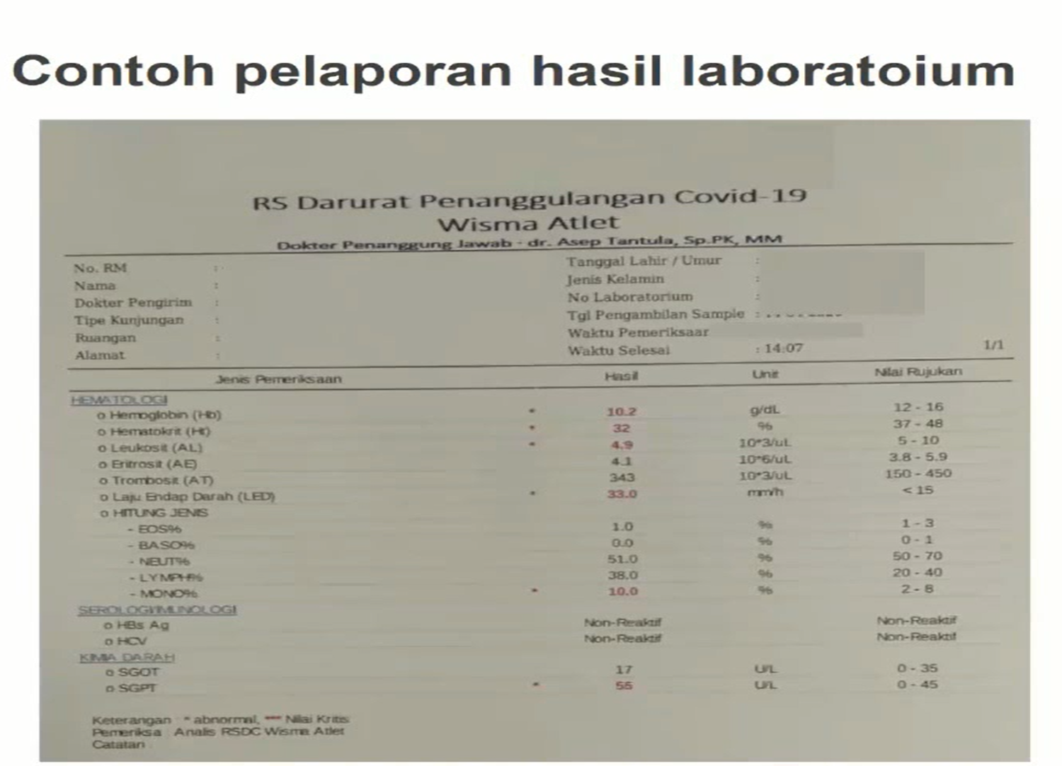 Detail Contoh Hasil Laboratorium Nomer 16