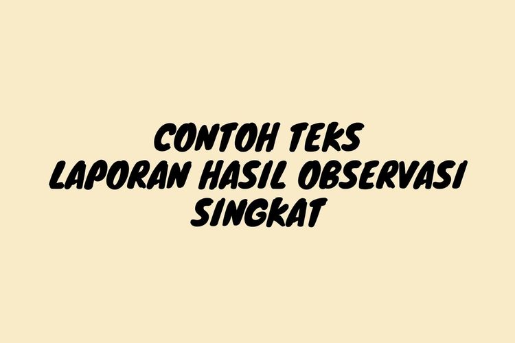 Detail Contoh Hasil Observasi Nomer 7