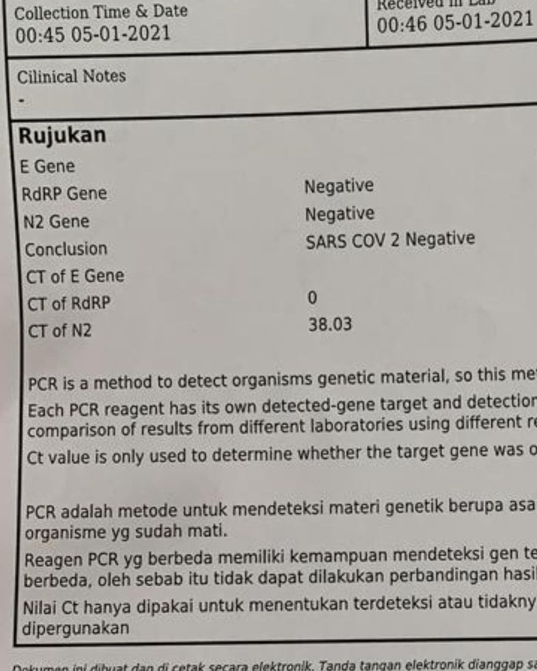 Detail Contoh Hasil Swab Test Nomer 14