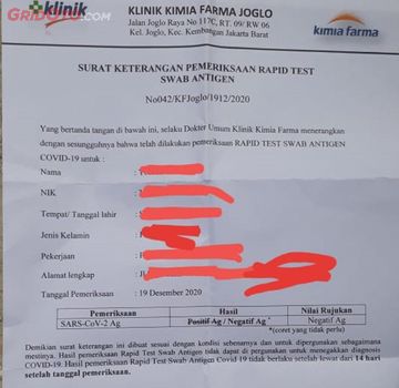 Detail Contoh Hasil Swab Test Nomer 52