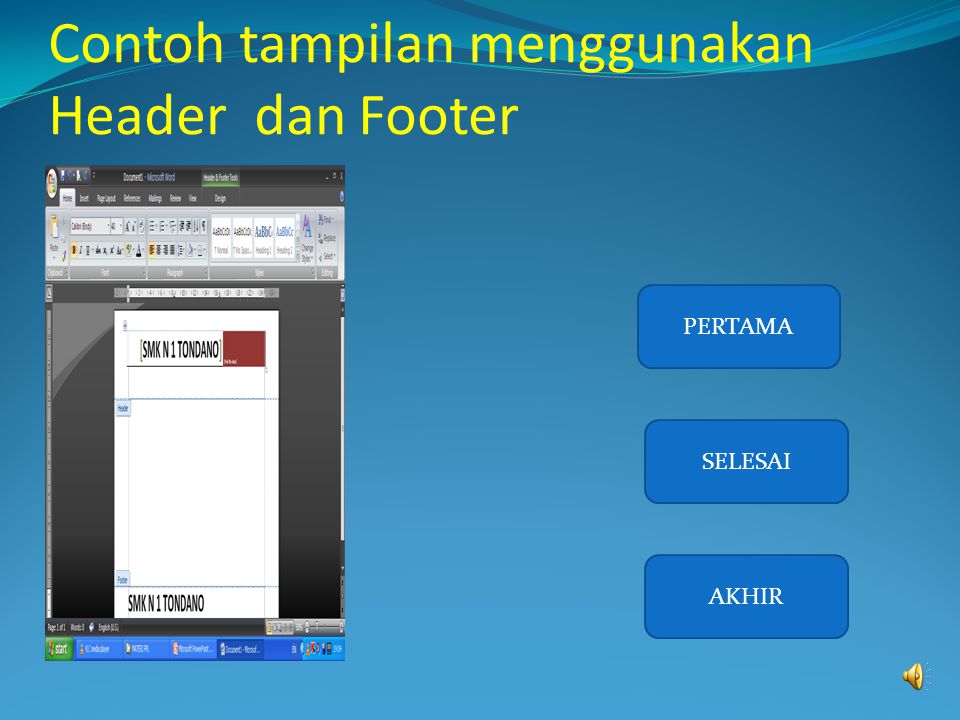 Detail Contoh Header Dan Footer Nomer 53