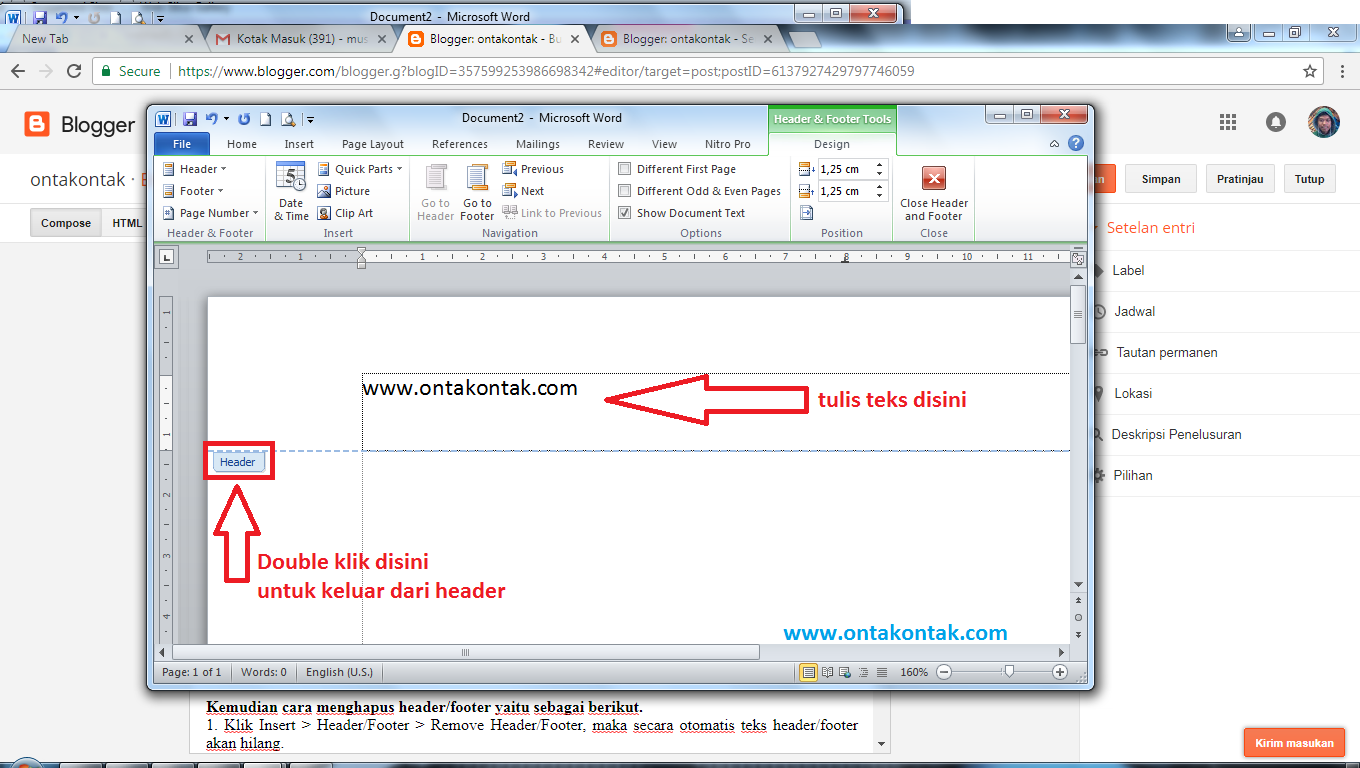 Detail Contoh Header Footer Nomer 22