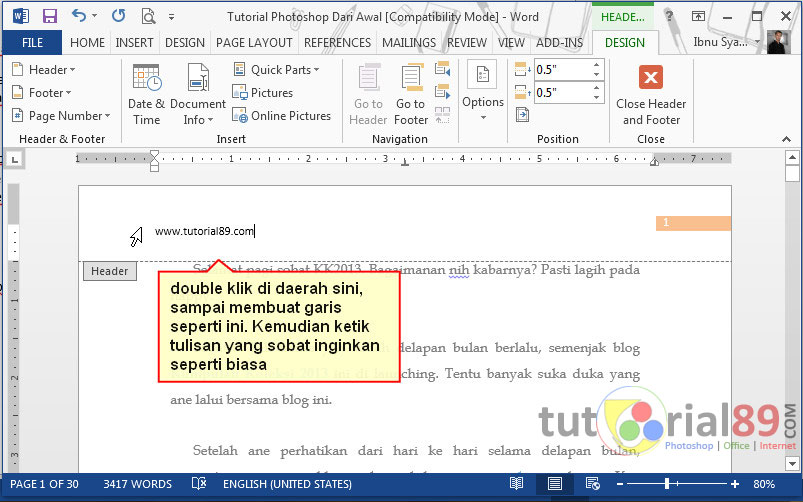 Detail Contoh Header Footer Nomer 26