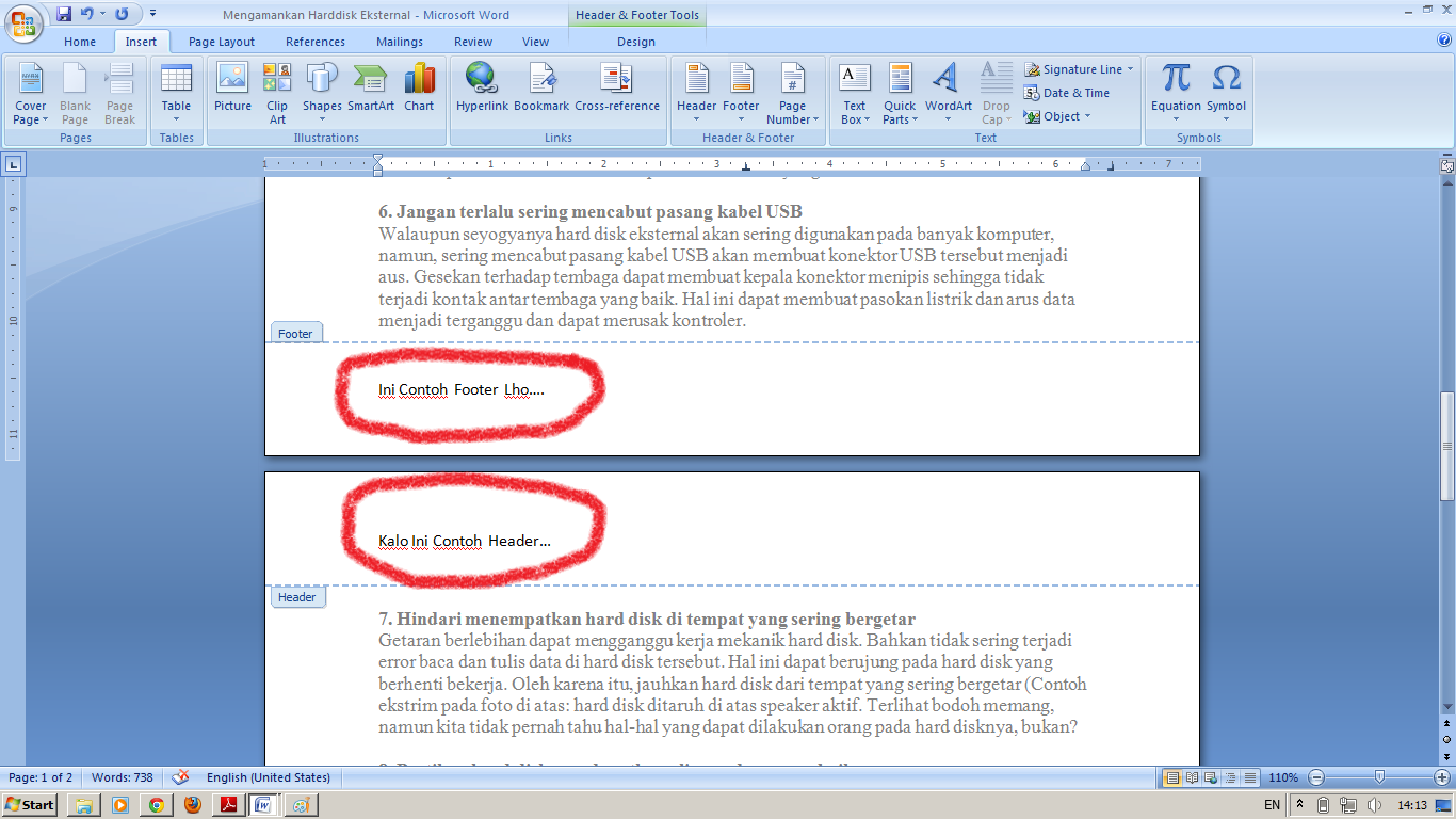 Detail Contoh Header Footer Nomer 5