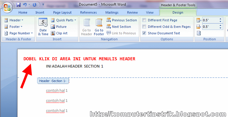 Detail Contoh Header Footer Nomer 46