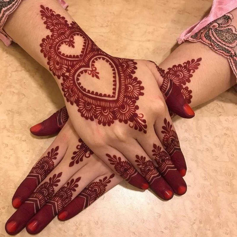 Detail Contoh Henna Tangan Pengantin Nomer 30