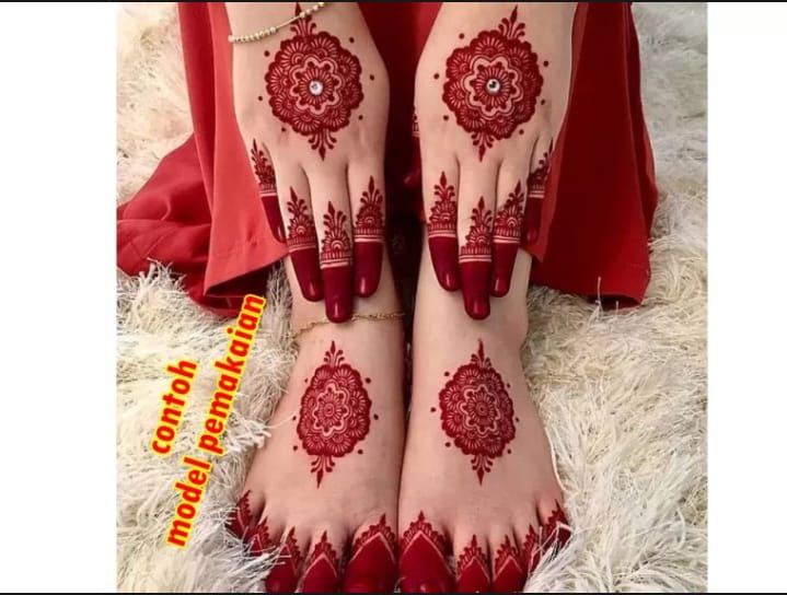 Detail Contoh Henna Tangan Pengantin Nomer 42