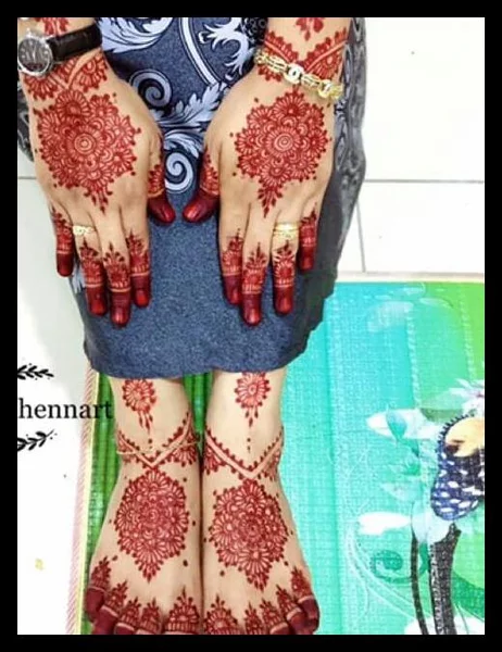 Detail Contoh Henna Tangan Pengantin Nomer 47