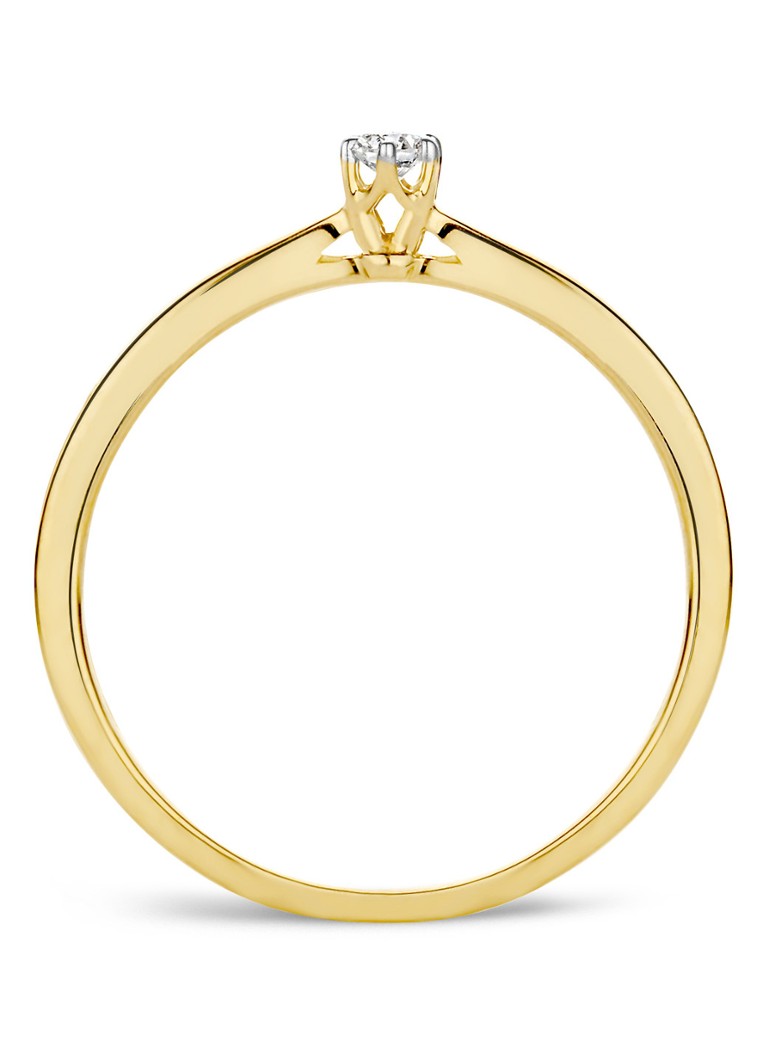 Detail Goldener Ring Mit Diamant Nomer 2