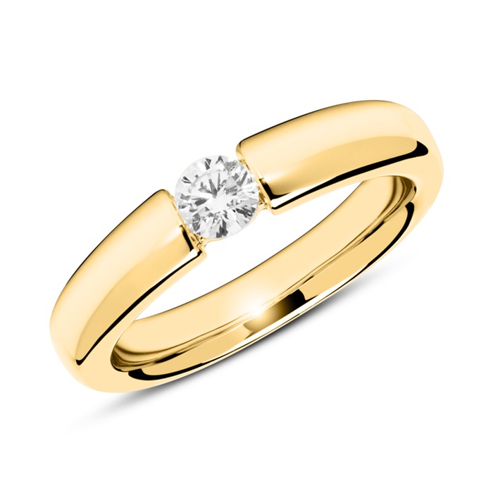 Detail Goldener Ring Mit Diamant Nomer 24