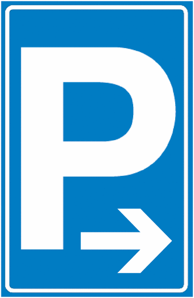 Detail Parkschild Mit Pfeil Nomer 4