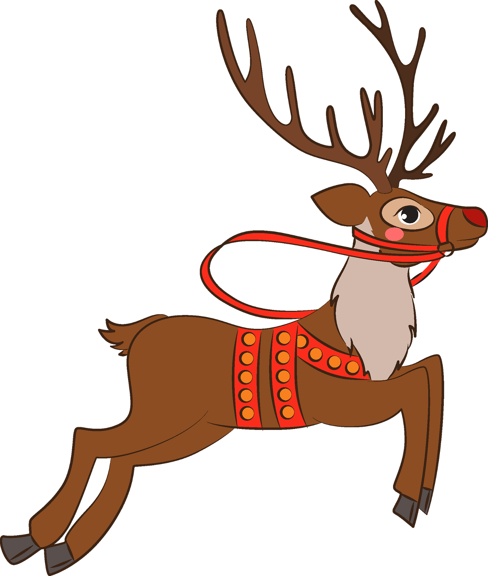 Detail Reindeer Clipart Nomer 7