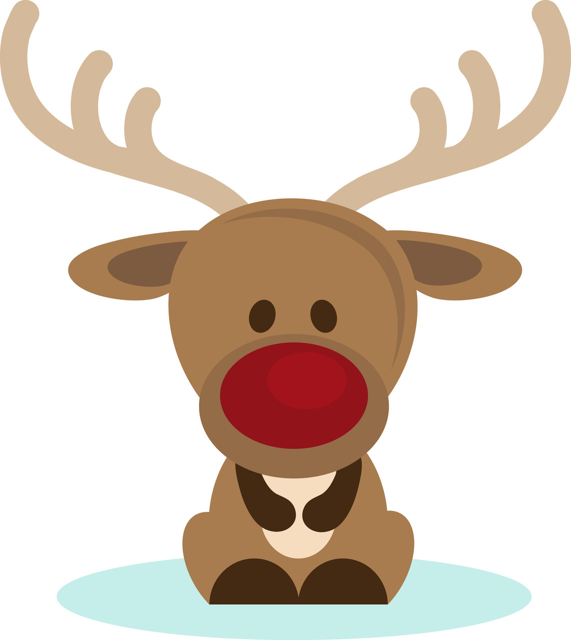 Detail Reindeer Clipart Nomer 8