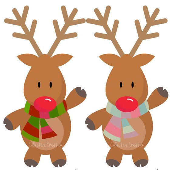 Detail Reindeer Clipart Nomer 15