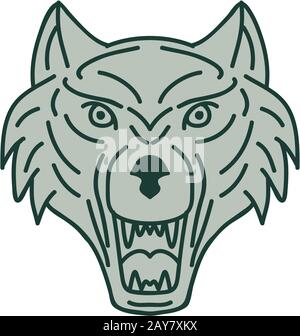Detail Aggressiver Wolf Nomer 18