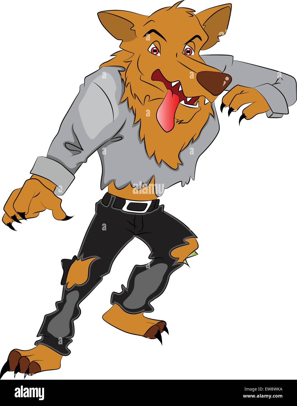 Detail Aggressiver Wolf Nomer 2