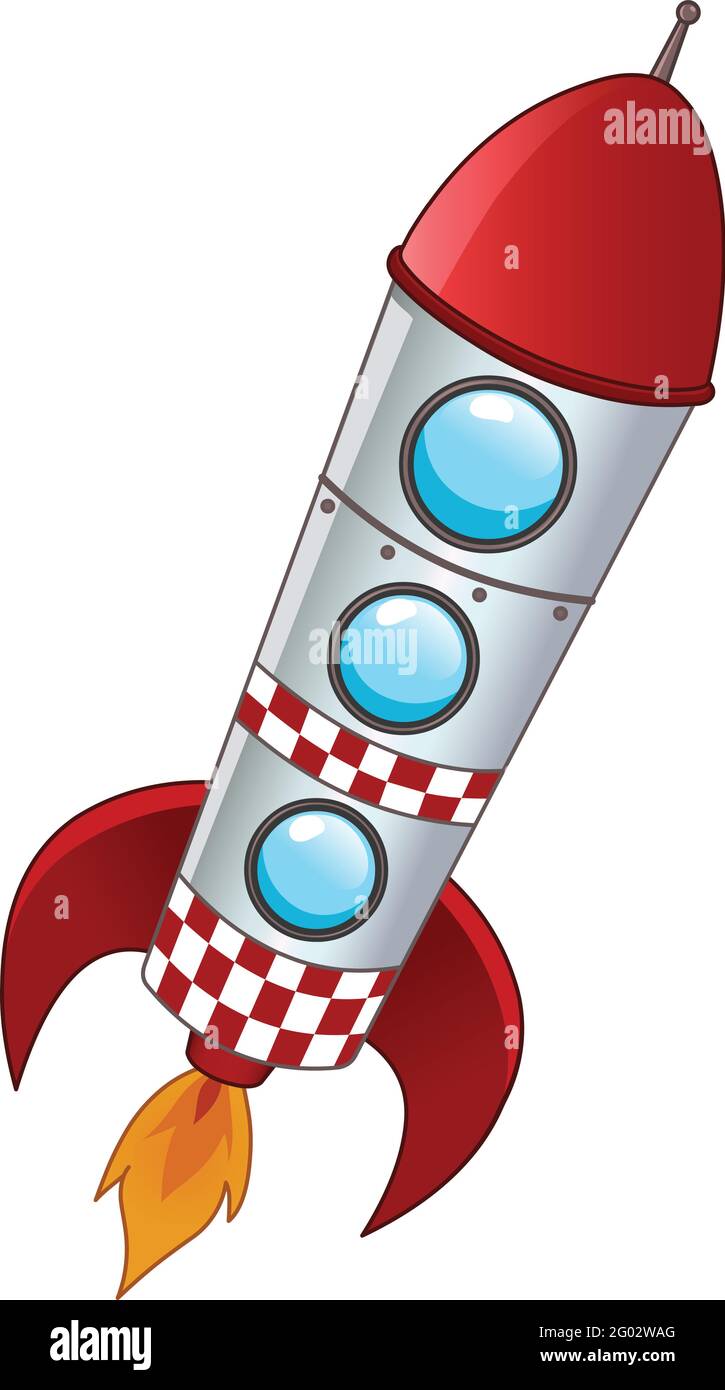 Detail Cartoon Rocket Nomer 21