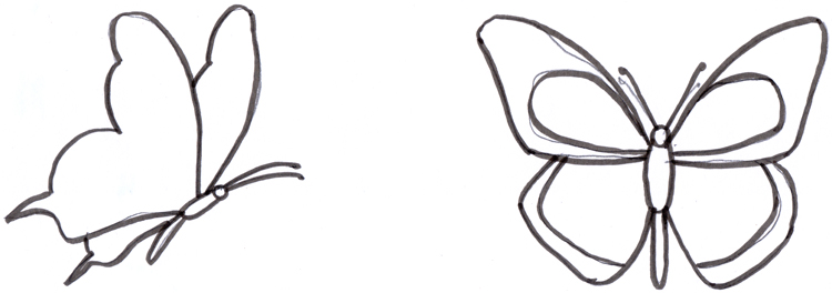 Detail Fliegender Schmetterling Zeichnen Nomer 2