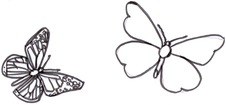 Detail Fliegender Schmetterling Zeichnen Nomer 5