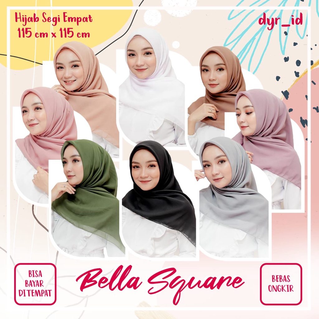 Detail Gambar Hijab Bella Square Nomer 2