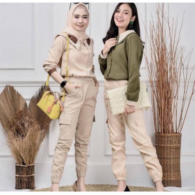 Detail Gambar Hijab Celana Jogger Wanita Nomer 2