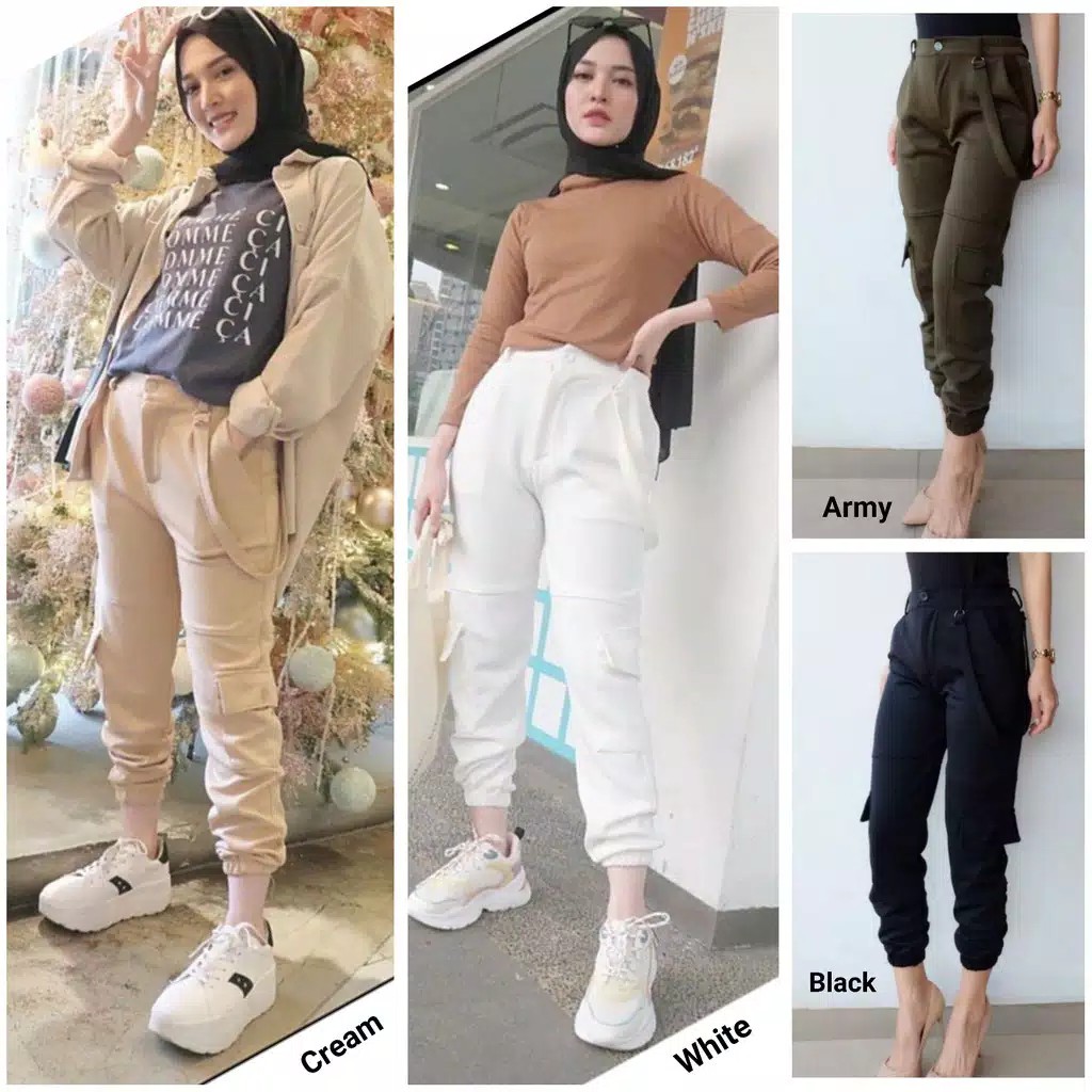 Detail Gambar Hijab Celana Jogger Wanita Nomer 3