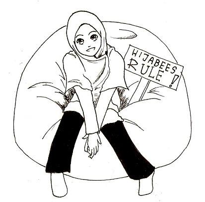 Detail Gambar Hijab Hitam Putih Nomer 8