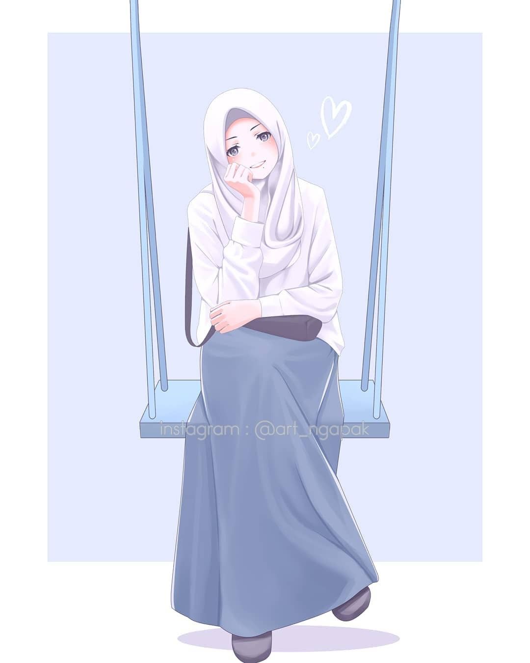 Detail Gambar Hijab Kartun Cantik Nomer 41