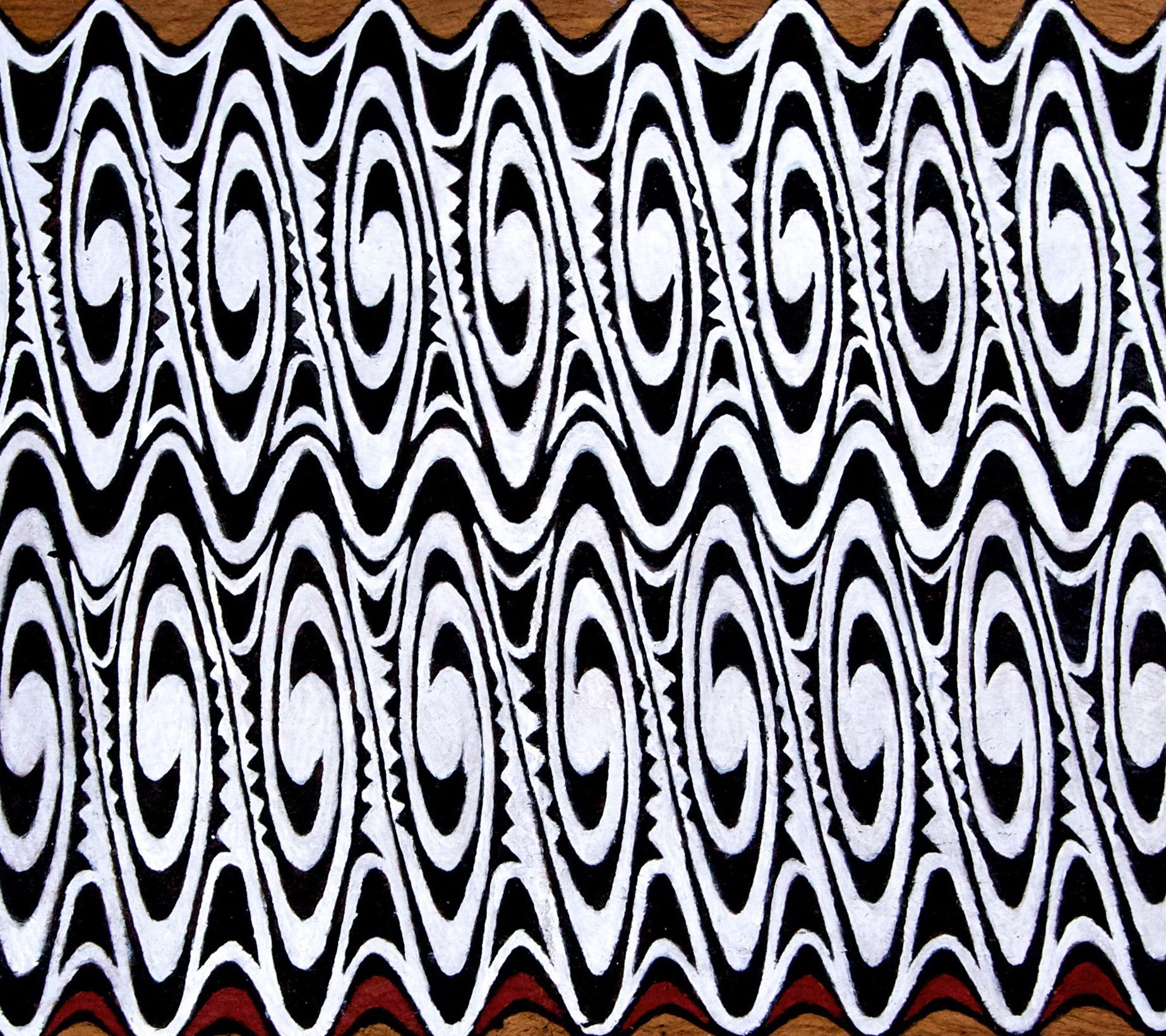 Gambar Hitam Putih Motif Batik Papua - KibrisPDR