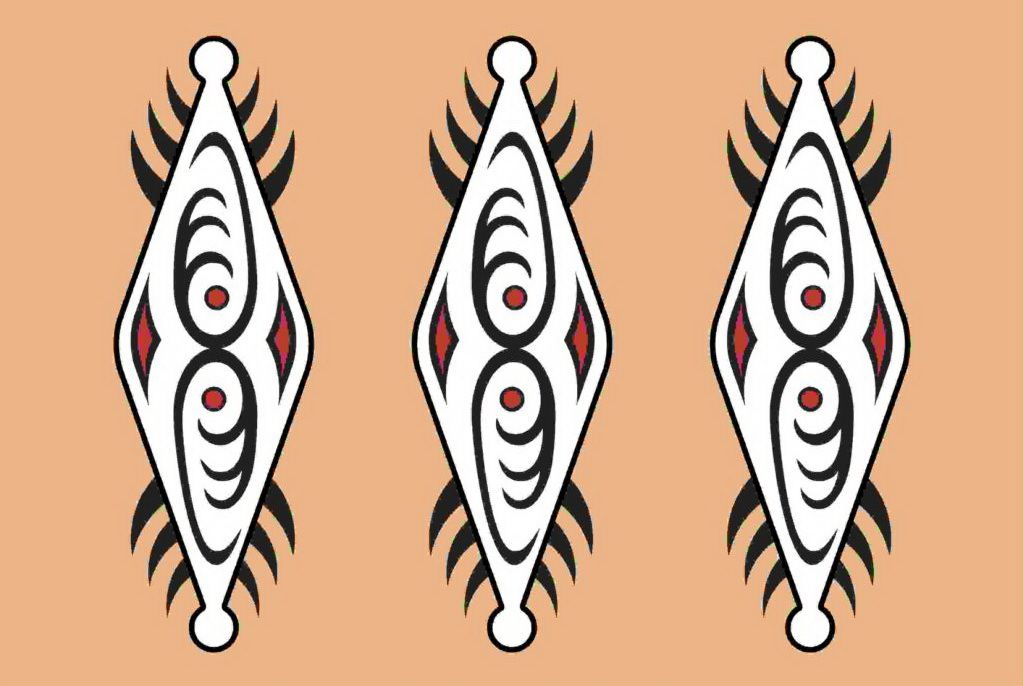 Detail Gambar Hitam Putih Motif Batik Papua Nomer 2