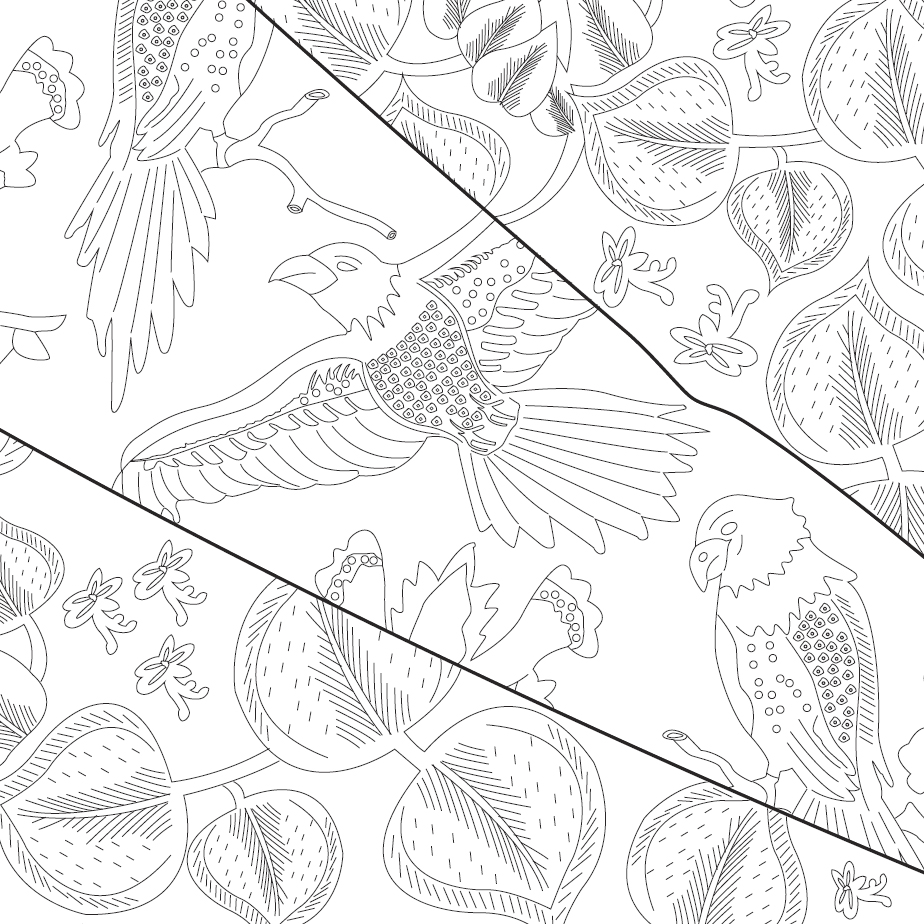 Detail Gambar Hitam Putih Motif Batik Papua Nomer 5