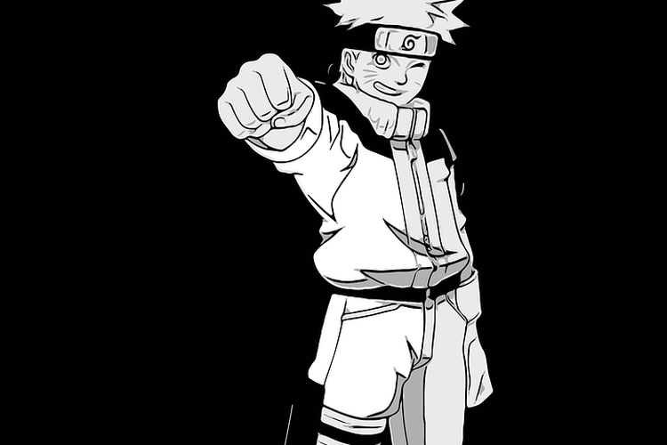 Detail Gambar Hitam Putih Naruto Nomer 37