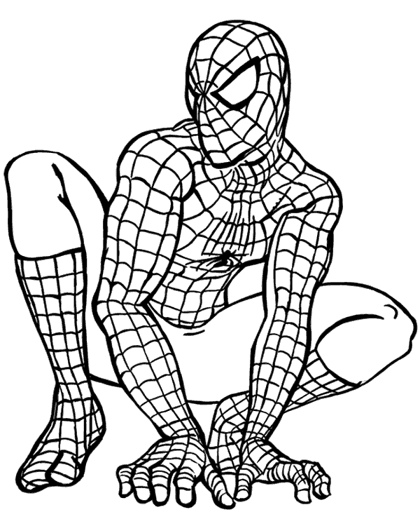 Detail Gambar Hitam Putih Spiderman Nomer 6