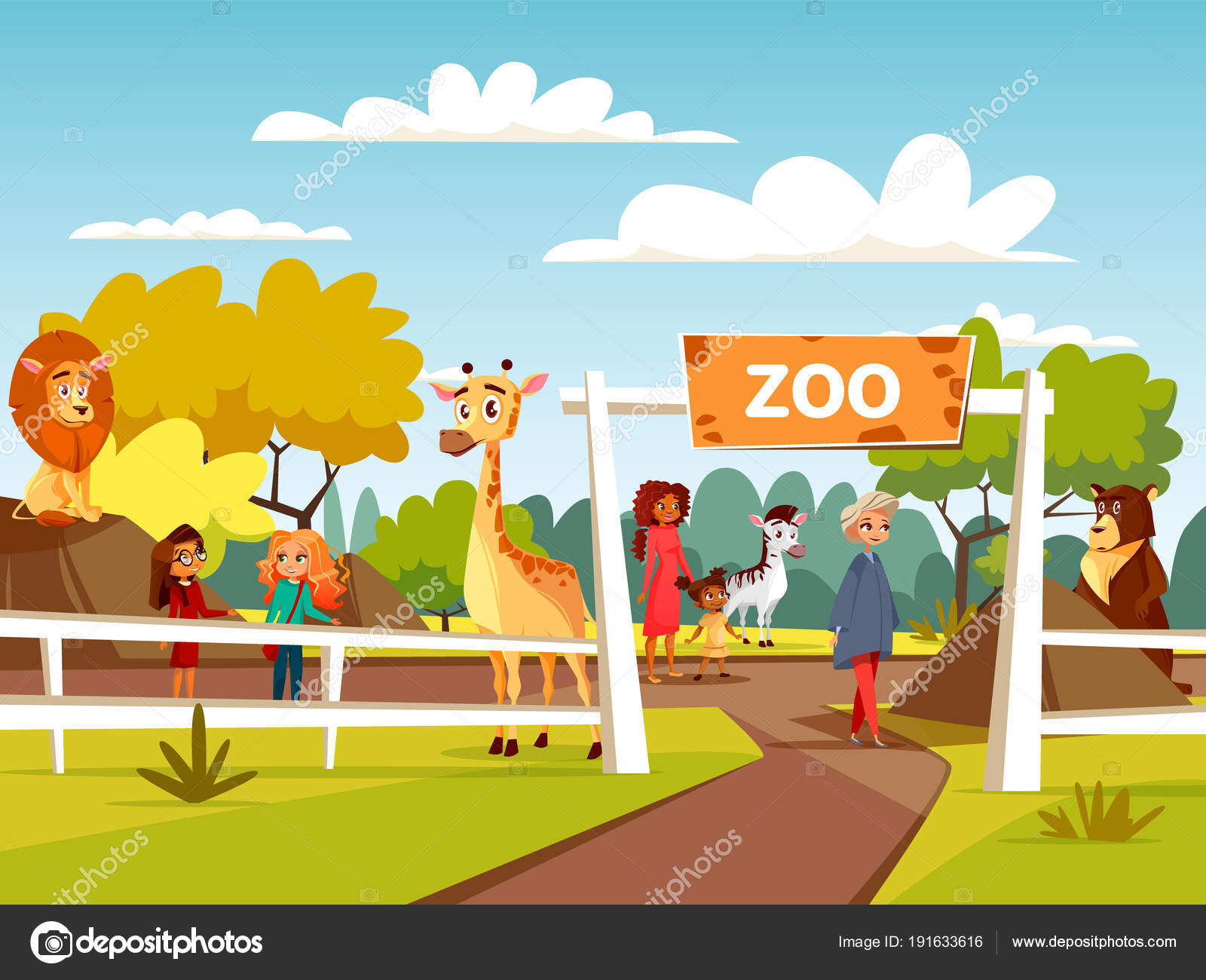 Detail Gambar Holiday Kartun Gambar Zoo Kartun Nomer 6