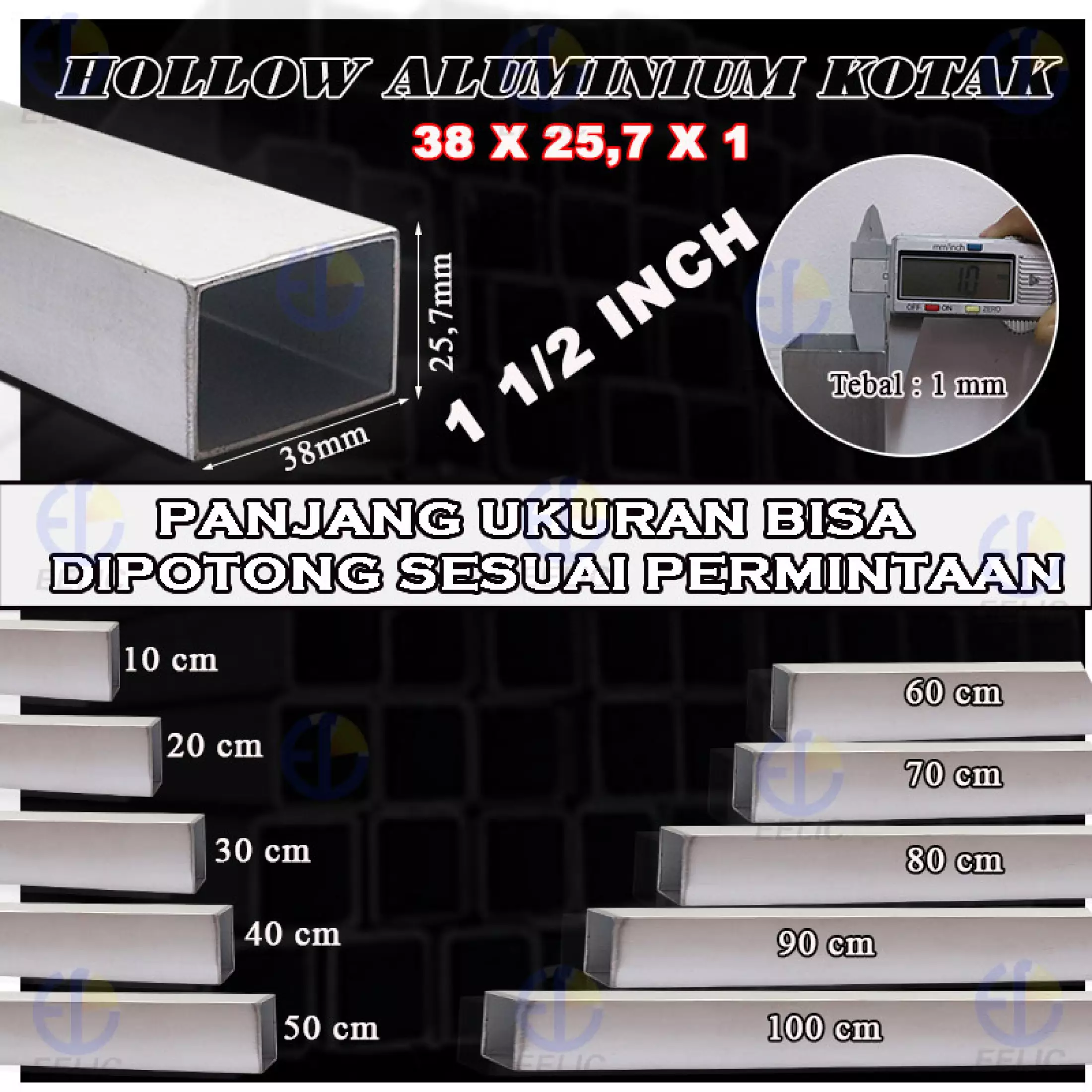Detail Gambar Hollow 1x1 Kotak Nomer 32