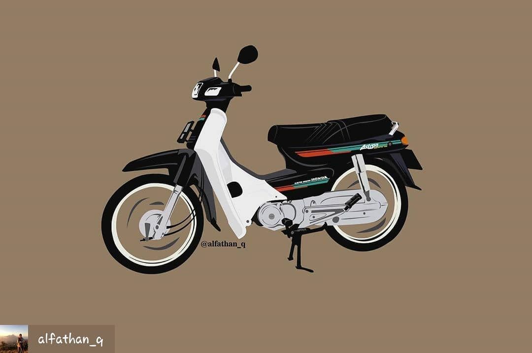 Detail Gambar Honda Astrea Grand Kartun Nomer 4