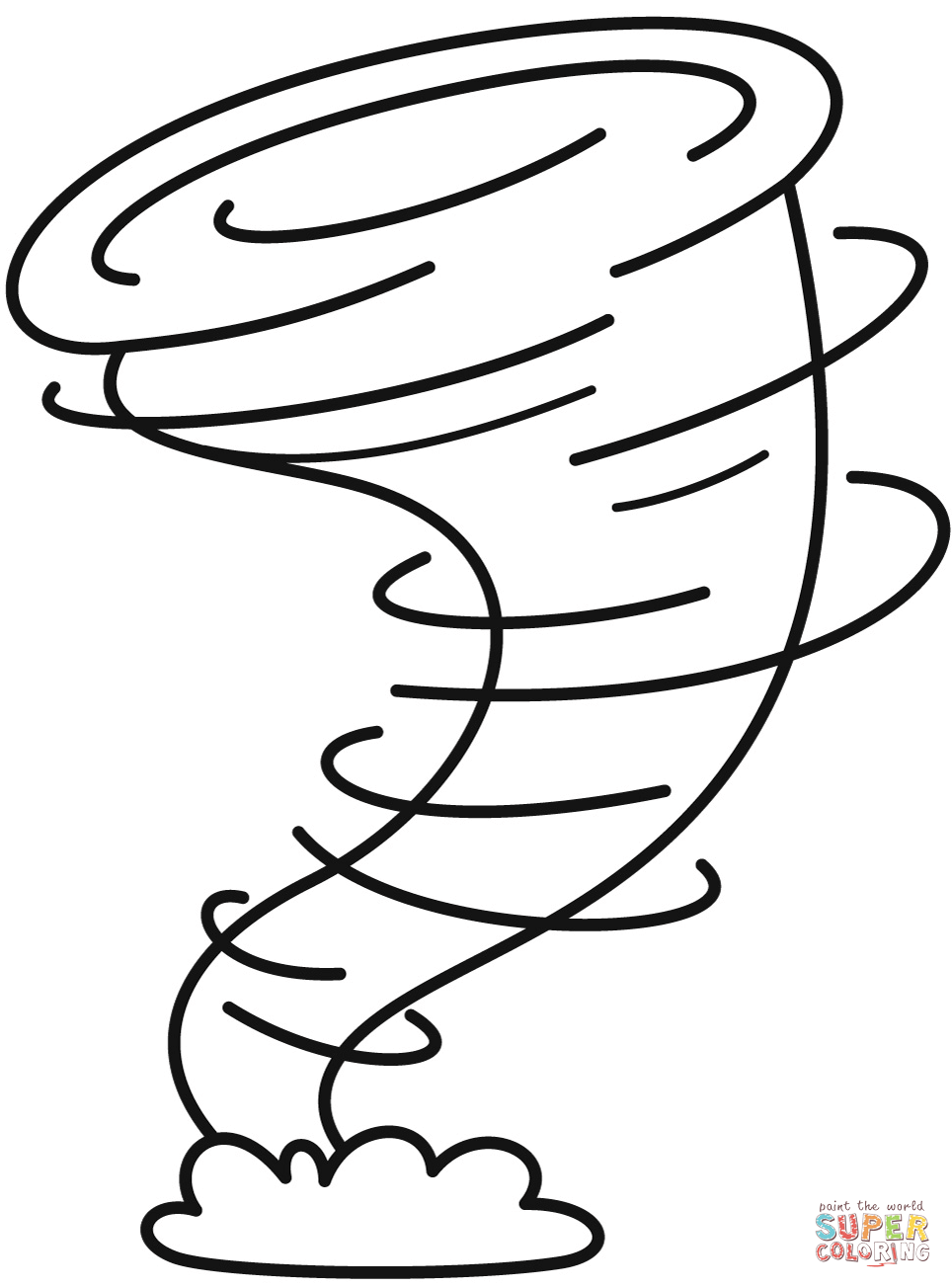 Tornado Ausmalbild - KibrisPDR