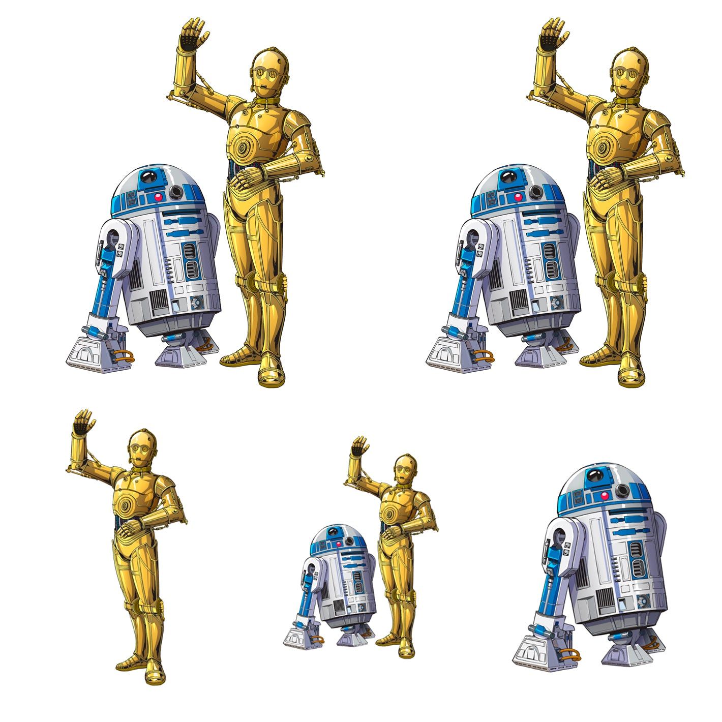 Detail C3po R2d2 Nomer 18