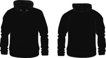 Detail Gambar Hoodie Hitam Polos Depan Belakang Nomer 25