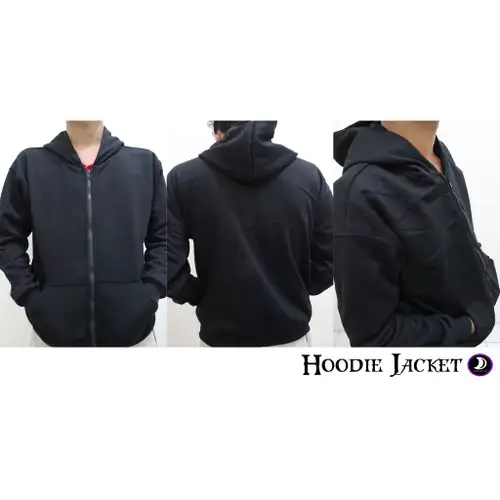 Detail Gambar Hoodie Hitam Polos Depan Belakang Nomer 54