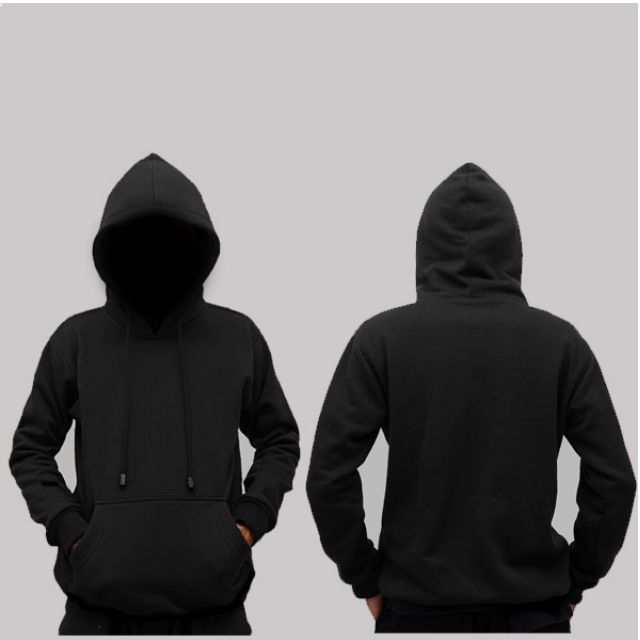 Gambar Hoodie Polos Hitam - KibrisPDR